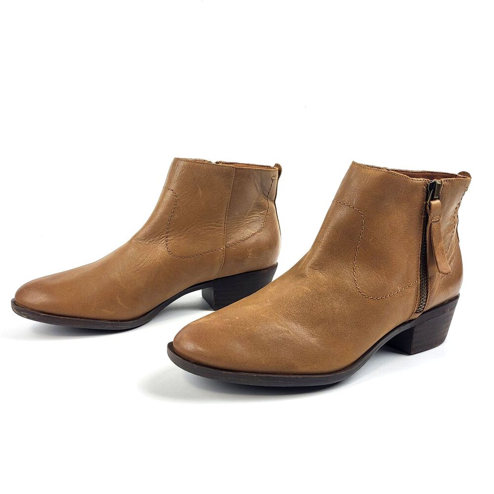 Lucky Brand Blandre Brown Leather Ankle Boot Size 7m